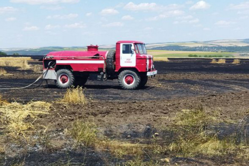 Жара в Гагаузии: сгорели 35 гектаров растительности