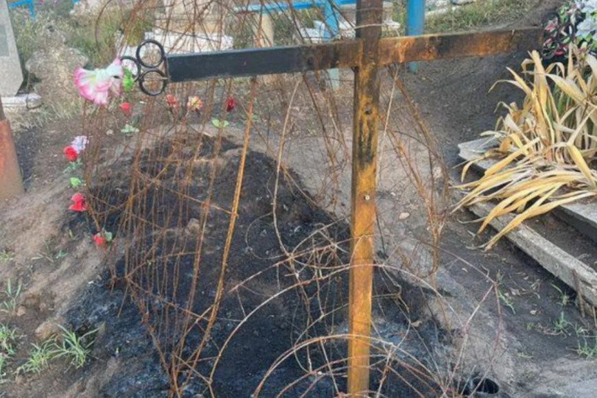 В Тараклии подожгли могилу мужчины, жестоко убитого зимой 2022 года