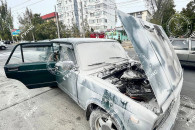 В Тирасполе на ходу загорелся автомобиль
