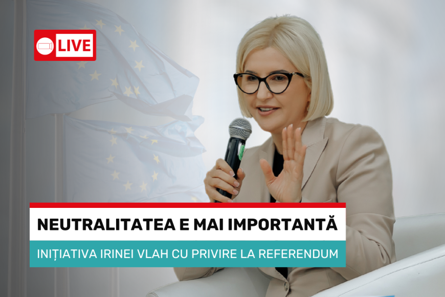 LIVE: Ирина Влах озвучивает позицию Платформы Молдова о референдуме Майи Санду
