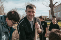 "Сад памяти": в честь героев ВОВ в Конгазчике высадили деревья