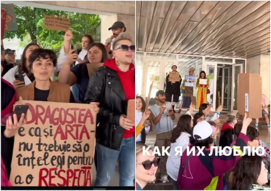 В Кишиневе ЛГБТ-сообщество устроило протест: не понравились слова о "неверии в однополую любовь"