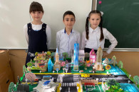 Юные школьники из Авдармы представили макет своего села в будущем
