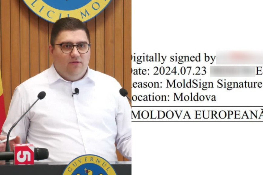 "Мы же находимся в Европе". Пресс-секретарь правительства о подписи "Европейская Молдова"