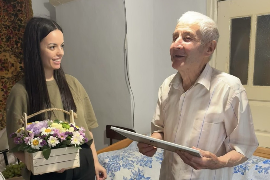 "Слезы радости у человека с большой буквы". Житель Кирсово отметил 90-летие