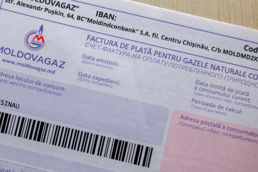 Moldovagaz запросил у НАРЭ на 33% повысить тарифы на газ для населения