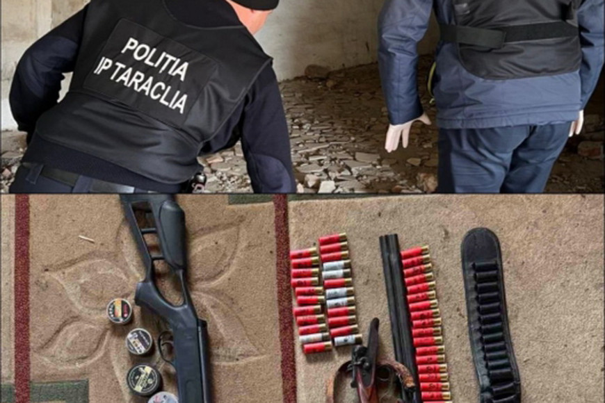 Обыски в Тараклии и Вулканештах: изъято оружие и боеприпасы
