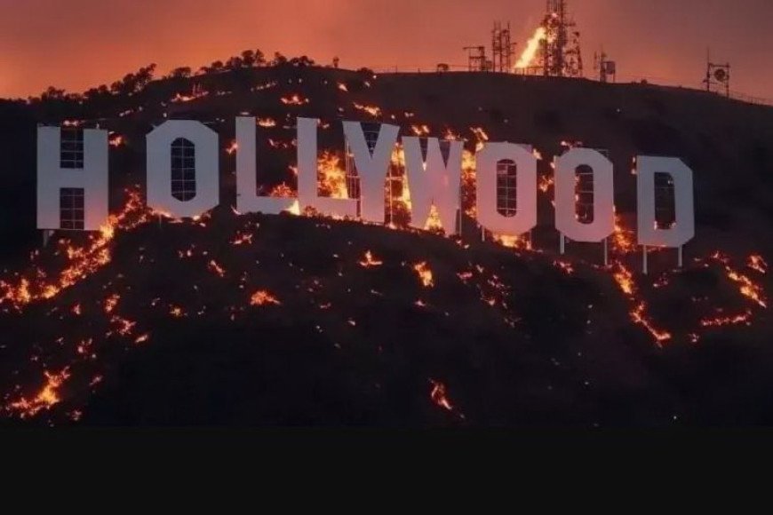 "Сгорела даже надпись Hollywood": В Лос-Анджелесе продолжает бушевать крупнейший лесной пожар