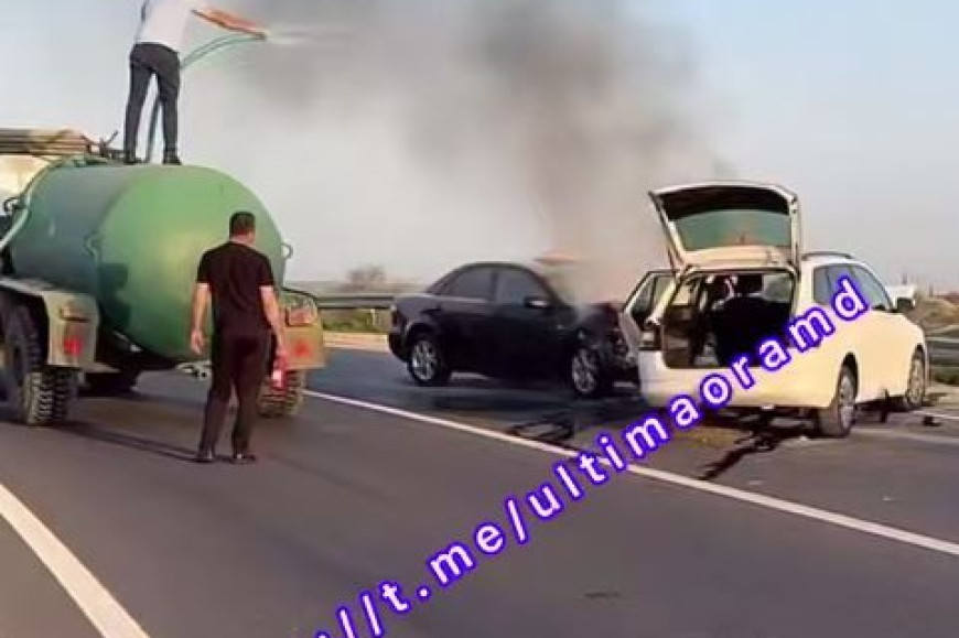 В Чимишлии столкнулись два автомобиля – начался пожар