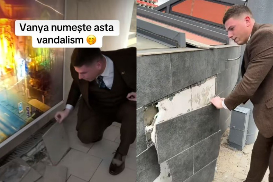 Вандализм в Кишиневе: Мунсоветник от PAS снимает на видео как портит столичное имущество