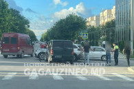 Внедорожник и микроавтобус столкнулись в Комрате