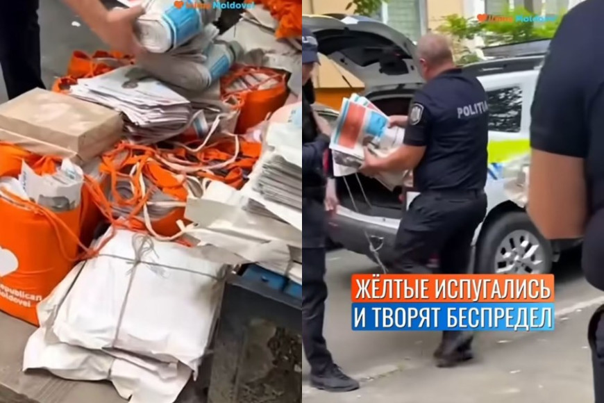 "Главная угроза, власть в панике". У активистов Inima Moldovei полиция изъяла газеты