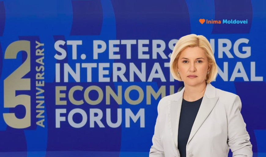 Ирина Влах отправилась в Санкт-Петербург: "Молдове нужны инвестиции, новые рынки и равноправное партнерство"