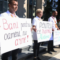 “Украинский сценарий Молдове не нужен’’. Оппозиционная Inima Moldovei провела протест у правительства