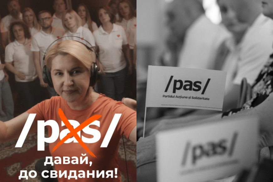 "PAS, давай, до свидания!". Активисты Inima Moldovei записали "музыкальное прощание жёлтой шайке"