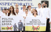 "За беспредел ответишь". Члены Inima Moldovei протестуют против действий главы ГИП Чернэуцяну