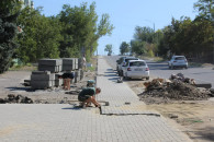 Реконструкция тротуаров в Вулканештах: на каком этапе работы