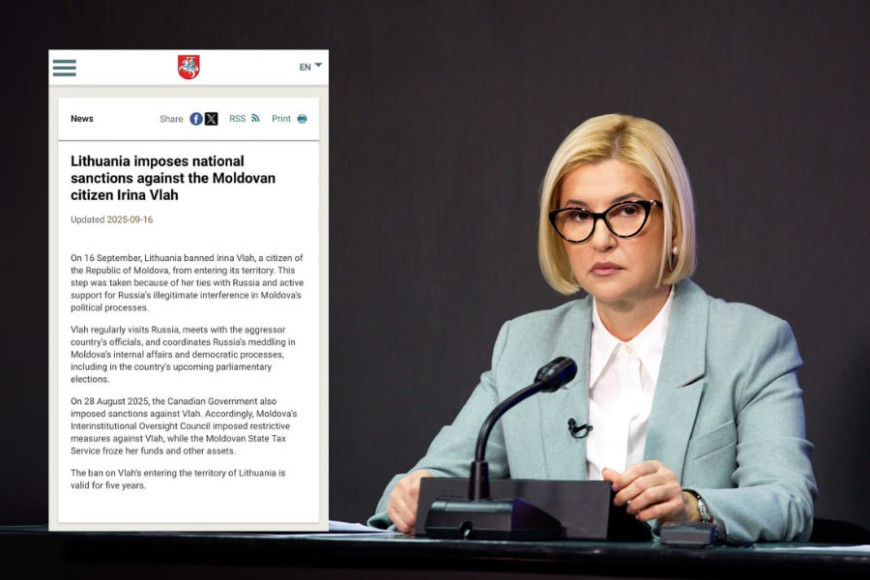 "Снова постарались "друзья" из Кишинёва". Литва запретила въезд Ирине Влах