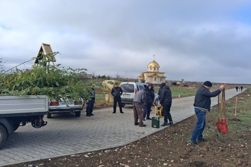 В Чадыр-Лунге представители власти и церкви объединились для акции по озеленению