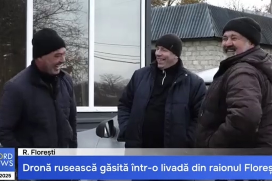 "Какое-то шоу устроили". Дрон в Кухурештах лежал на крыше уже несколько недель - местные жители