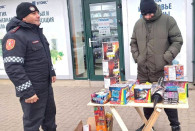 За фейерверки. В Комрате на мужчину составили протокол