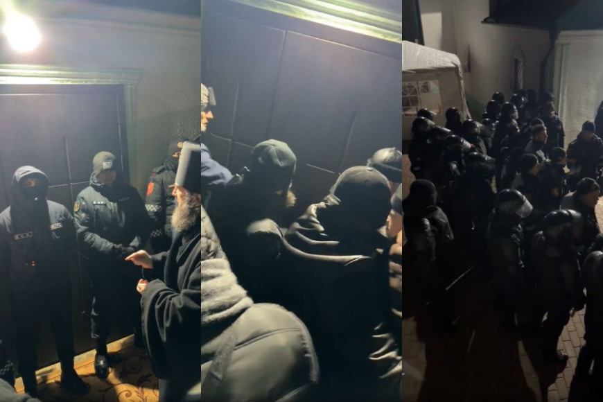 Прихожане оттеснили полицейских от двери церкви в Деренеу: в село прибыли десятки бойцов Fulger, есть задержанные