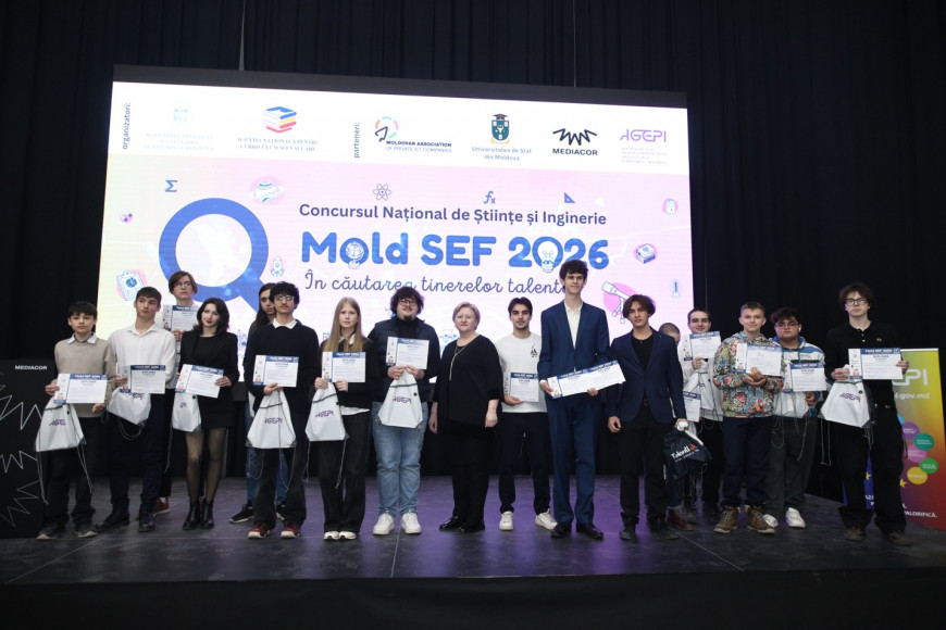 Гагаузские школьники - среди призёров Mold SEF 2026: проект RoboHand занял четвертое место