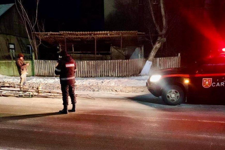 В Комрате мужчина на санках тащил металл – карабинеры заподозрили его в краже