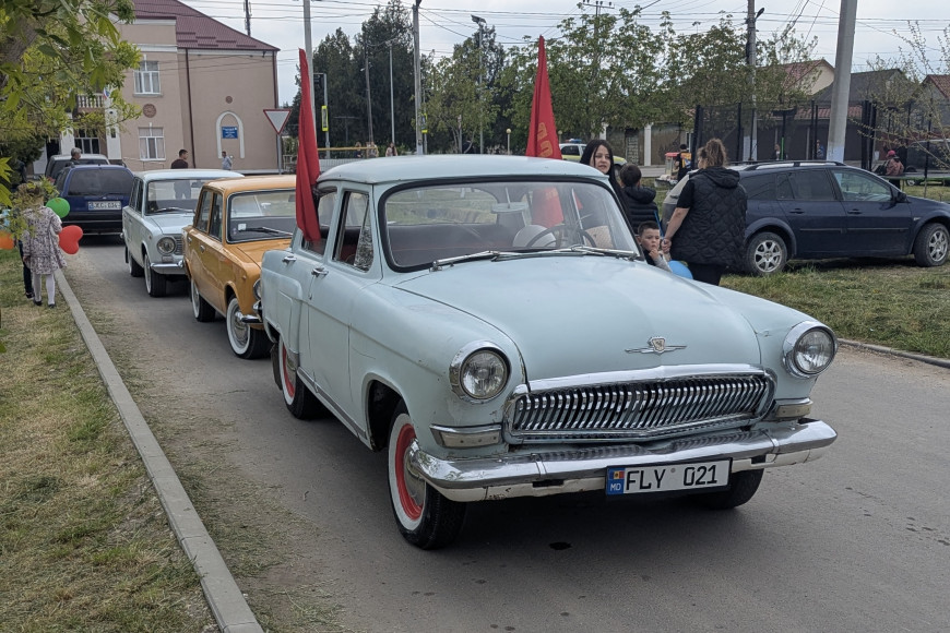 Жители Бешалмы устроили в День Победы автопробег