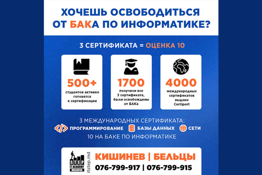 У учеников 10–11 классов появилась возможность готовиться к БАКу по информатике онлайн вместе со STEP IT Academy