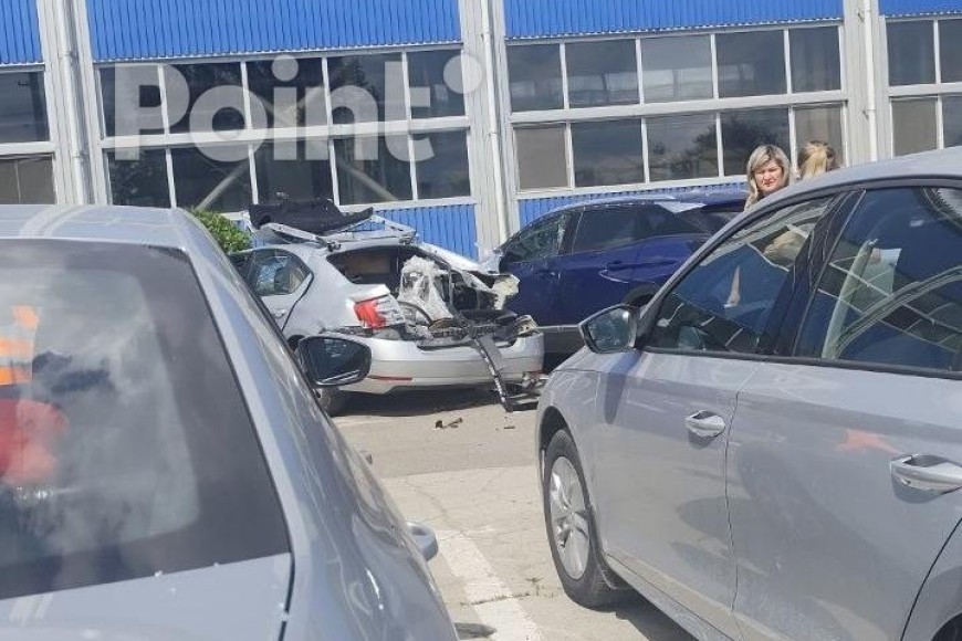 В Кишинёве на парковке взорвался автомобиль