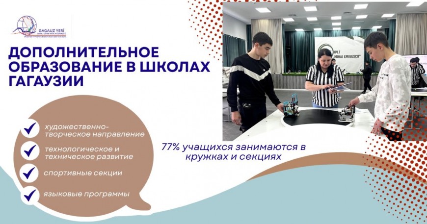 Дополнительным образованием в Гагаузии заняты почти 80% учеников – что они выбирают