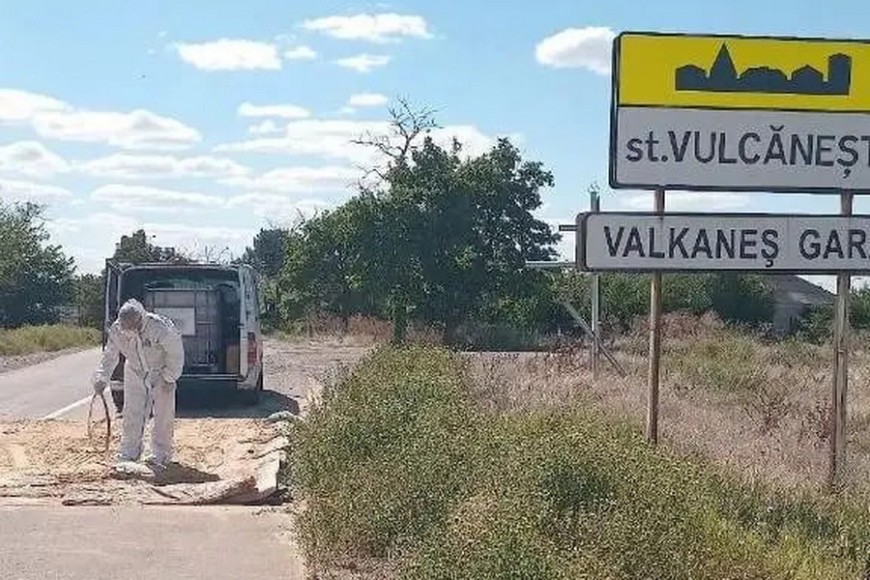 АЧС в Вулканештах: в городе установили дезинфицирующие барьеры