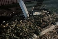 ДТП в Дезгинже: BMW снес столб и газовую трубу