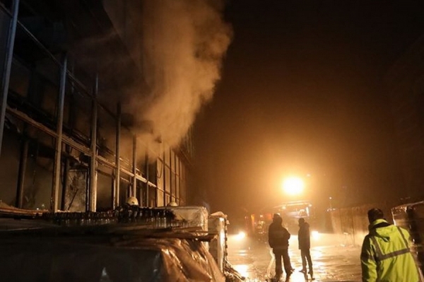 Пожар в Кишиневе: сгорело помещение на крупном заводе Mezon