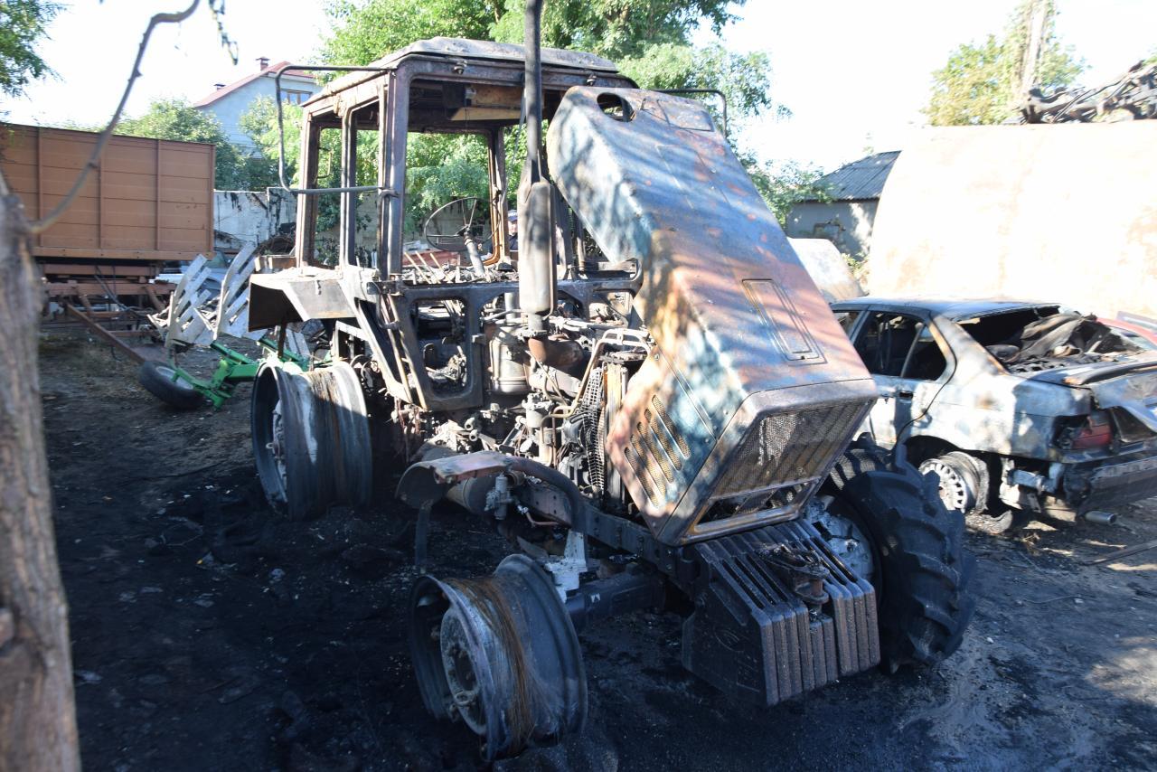 Поджог трактора в селе Копчак: что зафиксировали видеокамеры?