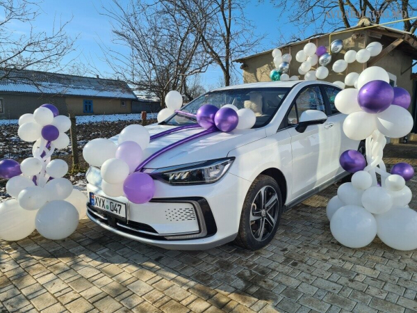 Жительница Авдармы на 95-й день рождения получила электромобиль