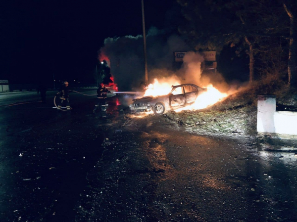 ДТП в столице: пассажир погиб, авто сгорело