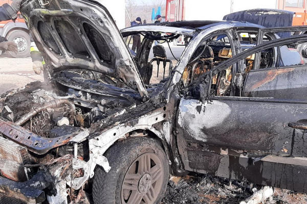 В Кагульском районе сгорел автомобиль: что случилось