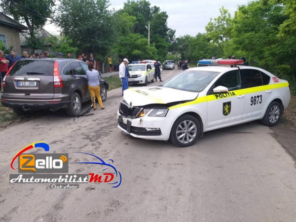 В Гагаузии попал в ДТП экипаж патрульной полиции из Кишинева