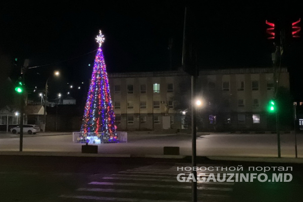 В Чадыр-Лунге уже нарядили новогоднюю ель
