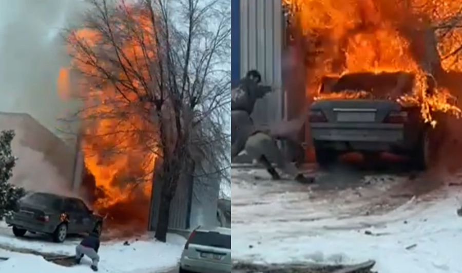 Крупный пожар в автосервисе в Каушанах: обошлось без пострадавших
