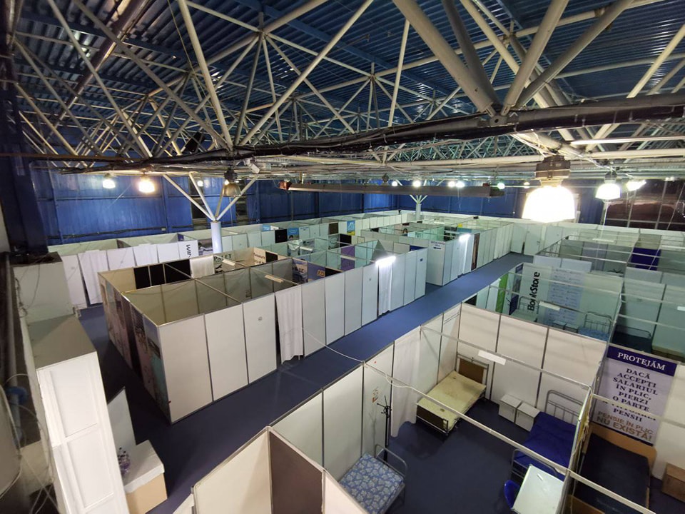 В Кишиневе украинских беженцев разместили на Moldexpo