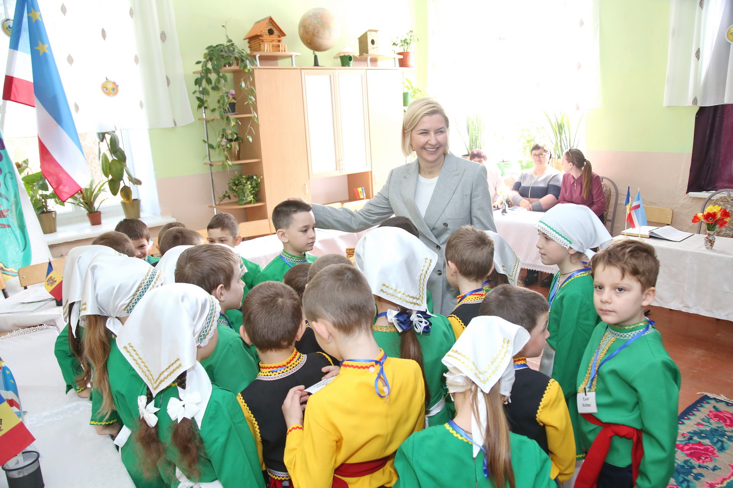 Башкан посетила гимназию в Конгазе, где прошло мероприятие в честь праздника Ana dilimiz