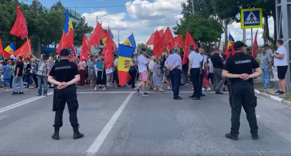 Митинг оппозиции Бельцах: был заблокирован один из въездов в город