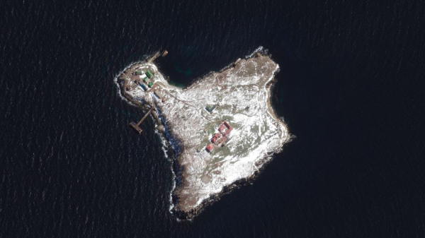 Россия заявила о выводе войск с острова Змеиный