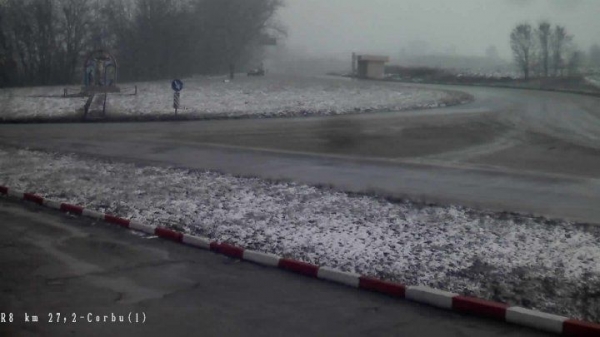 На севере Молдовы идет снег