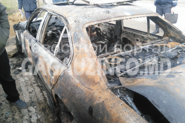 Автомобиль марки BMW сгорел в Конгазе