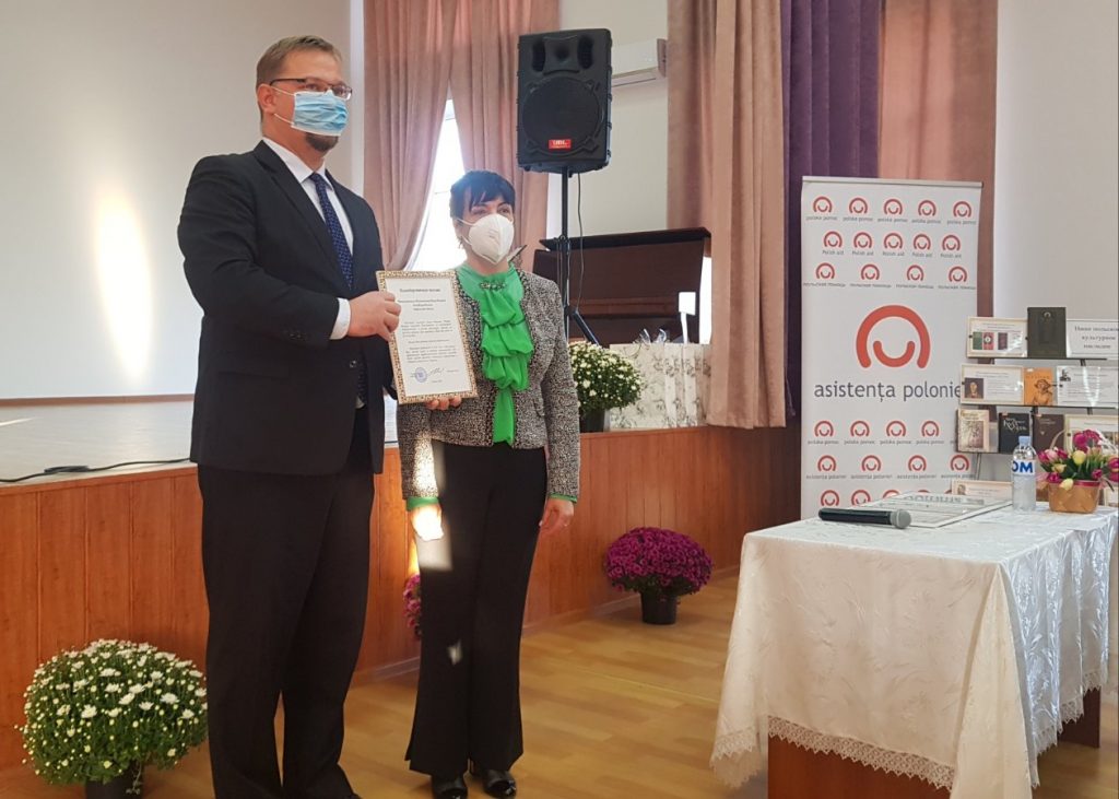 В комратском колледже отремонтировали актовый зал. Проект поддержало посольство Польши