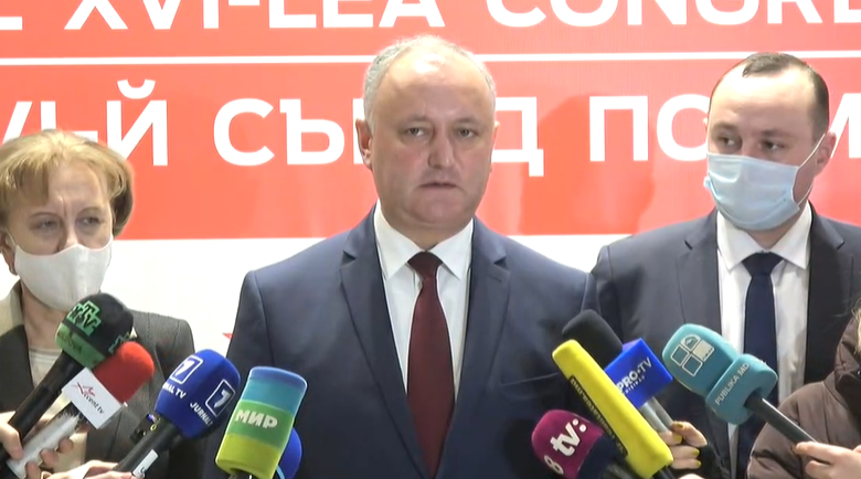 Игорь Додон избран председателем Партии социалистов